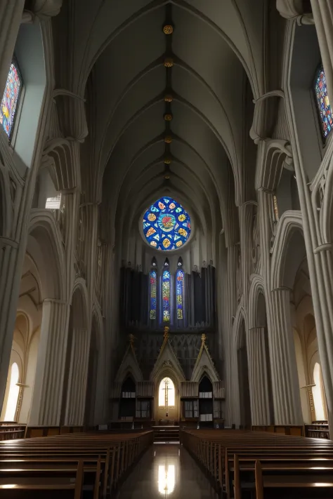 St. A imagem sagrada de Bela e A Fera na biblioteca, Luz Divina, realista