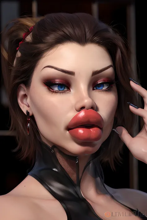 ((big red lips):1)
beautiful 25 year old girl, detailed eyes
(ultra realistic, highly detailed:1.2), best quality, masterpiece, lips against glass