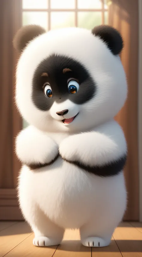 (masterpiece), (best quality), (ultra-detailed), (full body:1.2), Super cute, Baby, Pixar, Baby panda in pajamas, Big bright eyes, Fluffy, Smile, Delicate and fine, Fairy tales, Incredibly high detailed, Pixar style, Bright color palette, Natural light, Si...