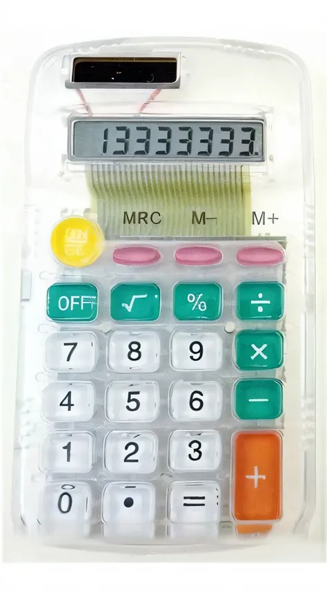 Calculator with transparent case,HD picture