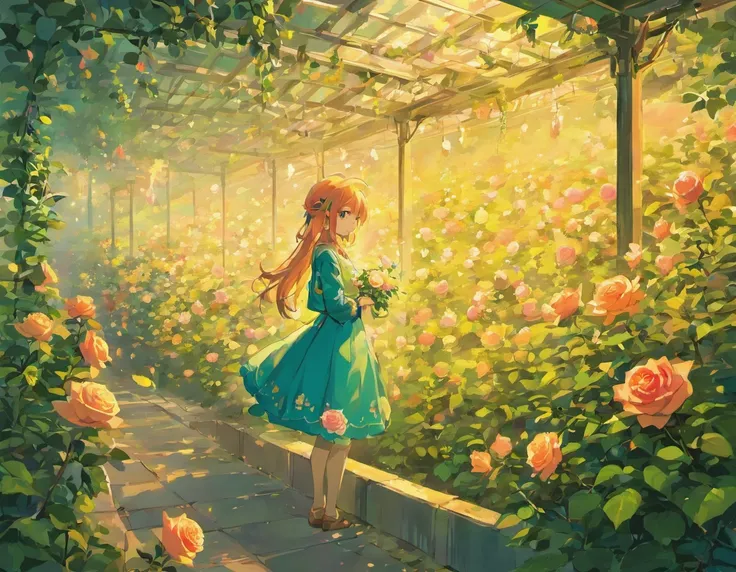 a rose garden