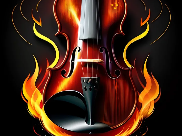 arafed violin with flames on a black background, fantasy violin, (fantasy violin), violin, background artwork, bright glowing instruments, artwork, phone wallpaper, cello, iphone wallpaper, wallpaper mobile, on fire, phone wallpaper hd, music poster, music...