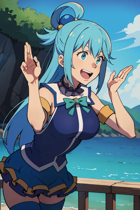 aqua \(konosuba\) laughing