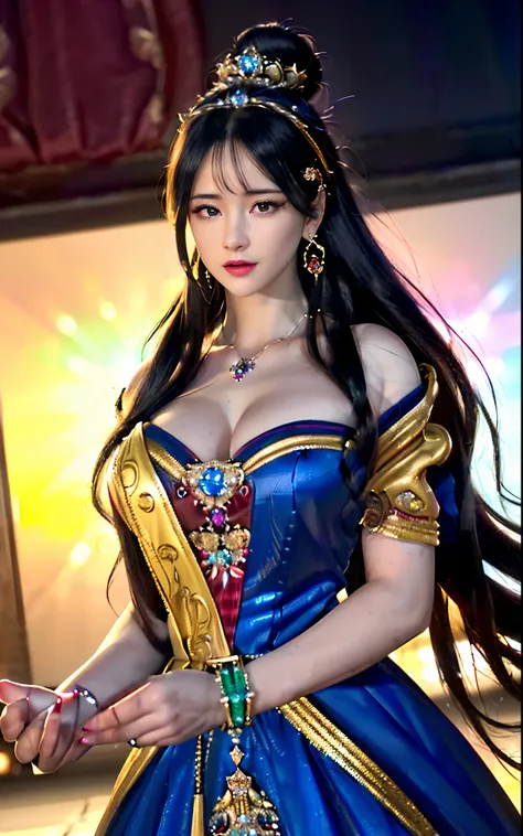 ((realisticity: 1.2)), ((realistic: 8K UHD)), ((best resolution: 8K UHD)), hyper detailed, best quality,masterpiece,highres,cg, ((1 girl hyper detailed and hyper realistic) ) , ((beautiful queen, hyper realistic and hyper detailed)),((white skin, beautiful...