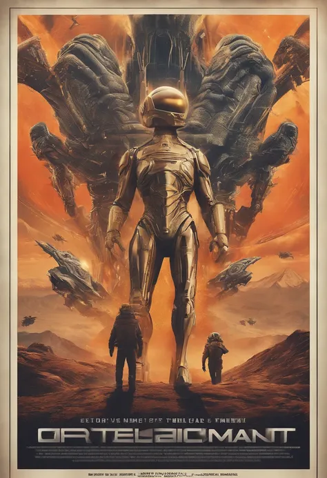 Craft a captivating movie poster that depicts the epic clash between humanity and an advanced alien race. Showcase the looming threat of the alien invaders, the resilience of human defenders, and the otherworldly technology and landscapes, capturing the es...