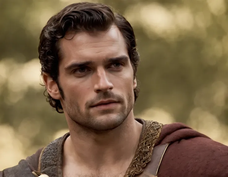 Henry cavill como um deus Grego.  Nu,apollo. Hercules