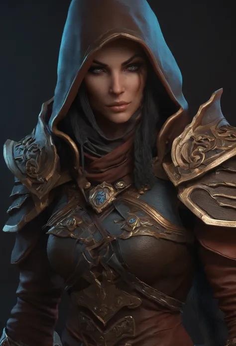 A 3d concept bust of a fantasy assassin I created using Zbrush, Maya, Mari, V-Ray, Keyshot and Nuke. The design of the base was based on world of warcrafts artwork.