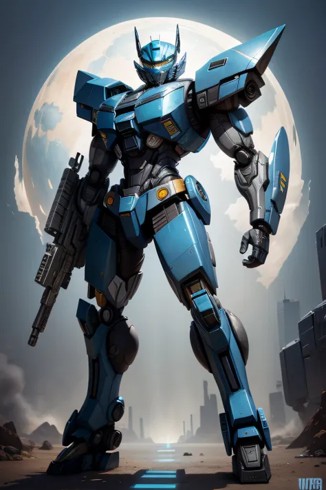 araffe in a blue and silver costume holding a gun, in the movie transformers, transformers movie style tech, from transformers, transformer, [ cinematic, transformers cinematic universe, cybertronian, # mecha, avatar image, transformers tech, transformers!...