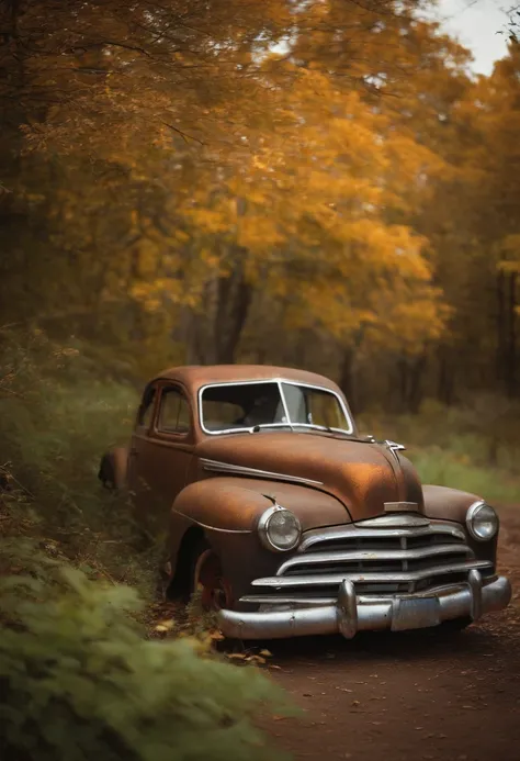 rusted car