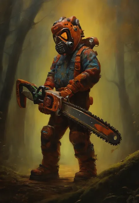 (Anthropomorphic oil chainsaw:1.5)