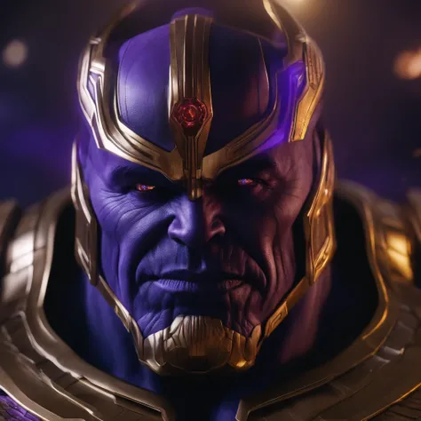 Thanos, to super man body cinematic, futuristic, 8k