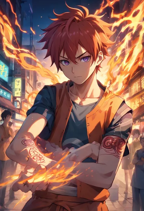 a close up of a person with a tattoo on his arm, Ohararyu, com o dedo indicador, Ichigo Kurosaki, sukuna, Retrato de Hisoka Hunter Hunter, Jujutsu Kaisen, Gilgamesh, personagem de anime; arte de corpo inteiro, Akiyuki Shinbou, Coringa se parece com Naruto,...