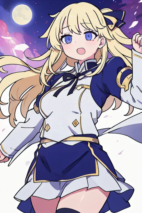 fat blonde girl in the chaldea uniform from fate grand order