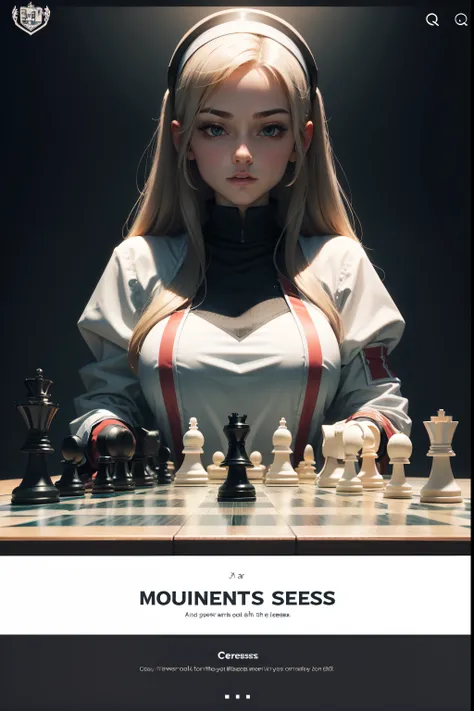 Start screen of a chess site