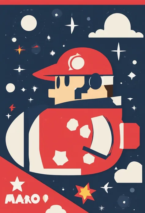 Mario in space