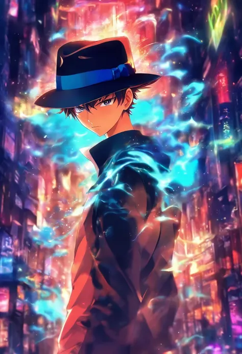 1boy, Fedora hat, Anime Style