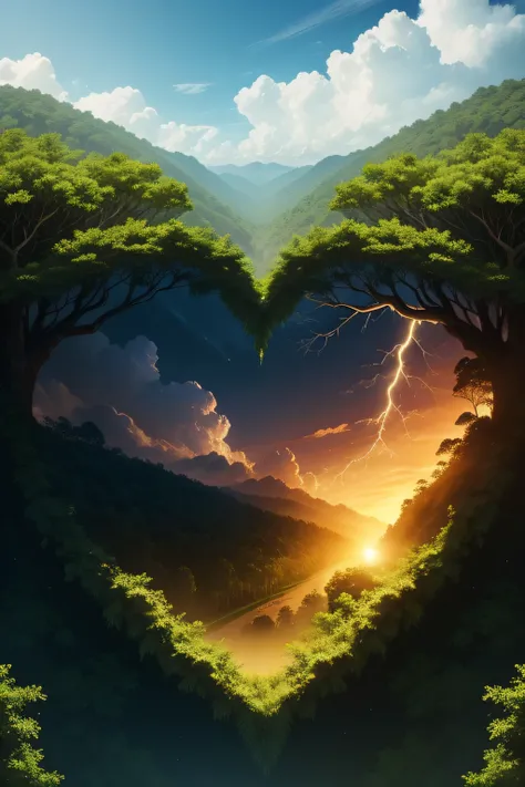 Cardiologist highlights the importance of the Amazon on Amazon Day. Image of the forest merged with a heart