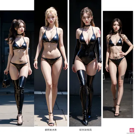 ((​masterpiece:1.4)、(top-quality:1.4)、(reallistic:1.7))、a beauty girl、Super sexy girl、Super beautiful girl、((1girl in:1.4))、Shiny natural skin texture、Glossy luxury latex、Luxury Latex Bodysuit、Very revealing sexy outfits、By Luis Royo、age19、Super Ultra Ultr...