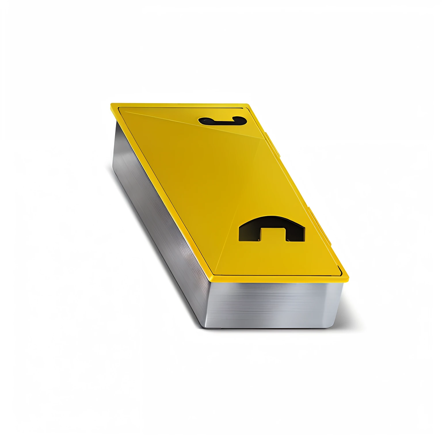 Yellow box，The bottom is made of stainless steel，high-definition picture quality，There are two phone icons