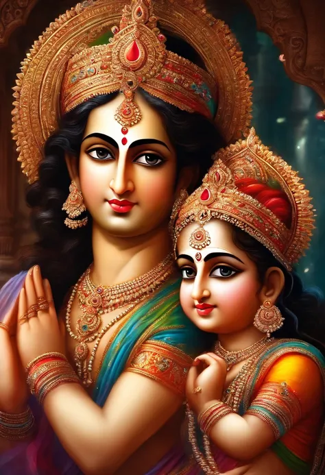 Lord Krishna with Radha