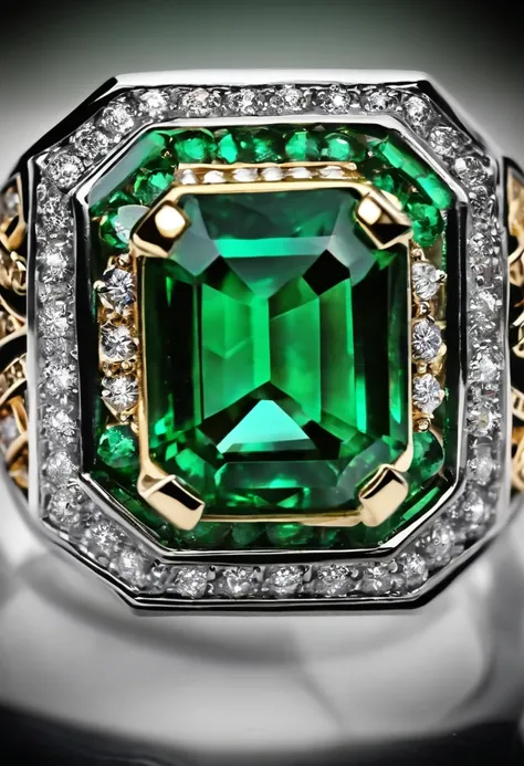 An emerald ring