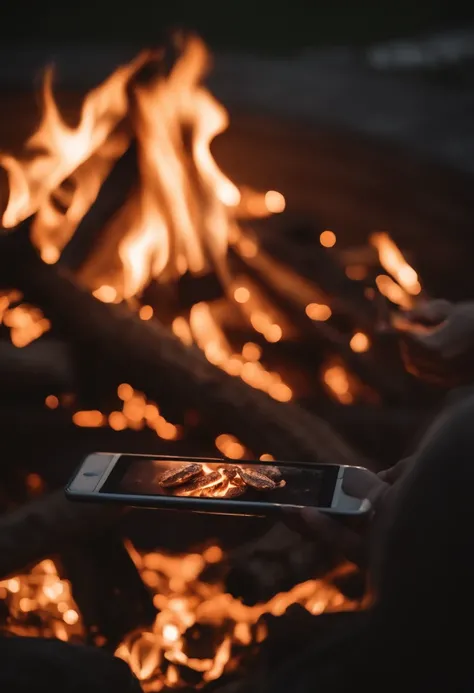 Bonfire, Togetherness, Joy Time of Day: Evening Camera: Smartphone Lens: Standard