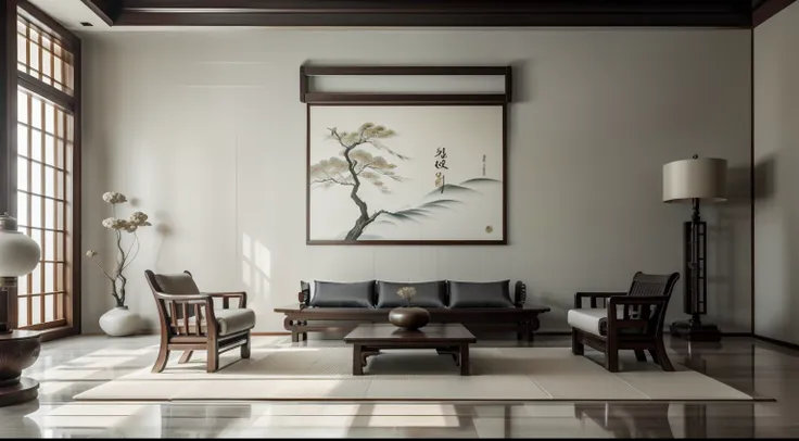 ((masterpiece)), best quality, (8k, best quality, masterpiece: 1.2), ultra-detailed, create a high-key traditional korean room d...