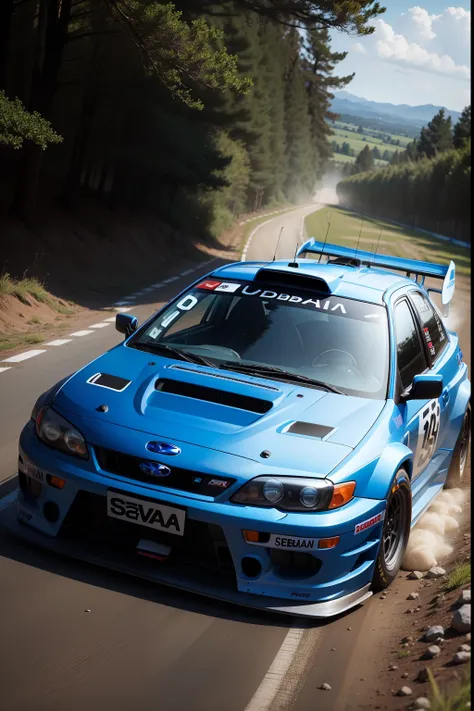 Subaru Impreza Blue WRC