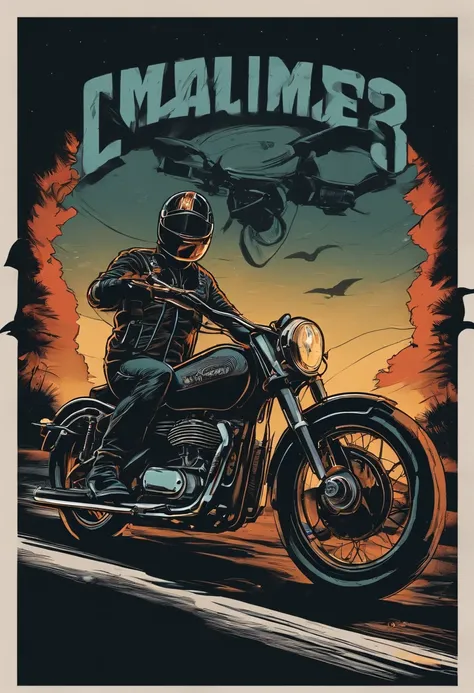 /Imagine Prompt: Motorcycle illustration for sticker on black background, camp、(((ADV160 character insertion)))、nffsw,Bold outline style, POP design、jagged, Trashcore, Light Shading - V 5.2