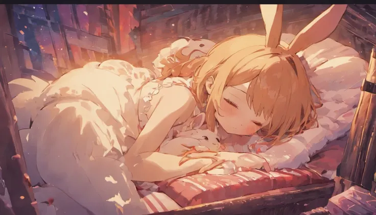 Rabbit sleeps cocoa