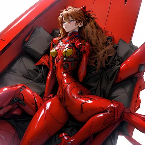 Asuka langley office dress sexy hgh quality