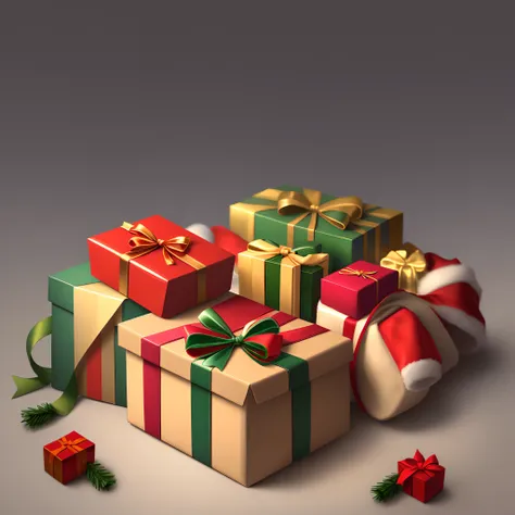 christmas gift box background (smooth background)