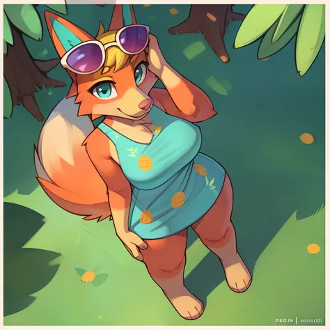 [audie], [pineapple dress], [animal crossing], [uploaded to e621.net; (pixelsketcher), (wamudraws)], ((masterpiece)), ((solo por...