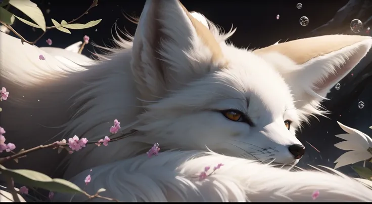 solo, [[focus face]], shinning big eyelid, [[glowing white fur fox]],(((Four-legged animals, feral, Canids, WHITE Fox))), milky way, most_Vagina, Hi_res, Masterpiece, absurdes_resolution, Very much_detailed, 4k, high_Detail, detailed_background, upload_al_...