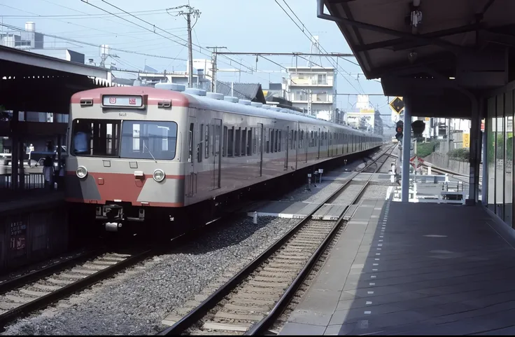 Alafry watching a train on the station tracks, fujicolor photo, fujicolor sample, tw, けもの, by Hiroshi Honda, by Tomioka Tessai, by Yokoyama Taikan, fuji pro 400h, Color Photo, color photograph, by Gigadō Ashiyuki