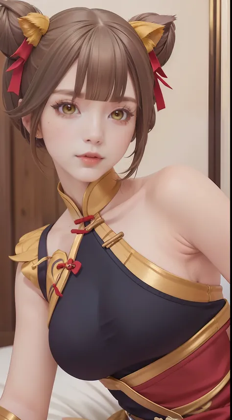 masterpiece:1.2, best quality ultra detailed, Ultra-precise depiction, Ultra-detailed depiction,(best quality),best photo quality, refined rendering, Best quality, masterpiece (huge breasts), detailed skin texture, detailed cloth texture, detailed eyes, de...