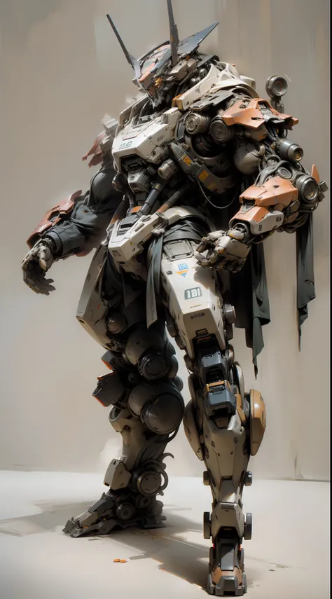 Ultra Realistic Old and Rusty Single Huge Transformer Character with highly detailed body part, technical body structure, Proper body size