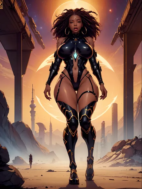 Woman in costume Doing lewd and lascivious things in desert, (((vulgarity))),Future Iwaba Young Woman, Beautiful futuristic himba woman, Futuristic Himba teenage girl, black African Woman Android, Beautiful Women of Warframe,pussy juice,(ecstasy face),((ga...