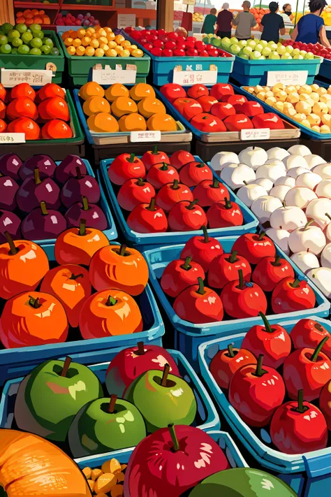 market, lots of fruit,verdure