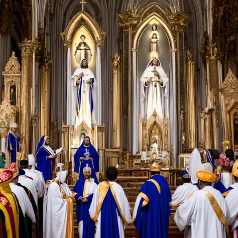 Nossa Senhora da Aparecida com manto dourado