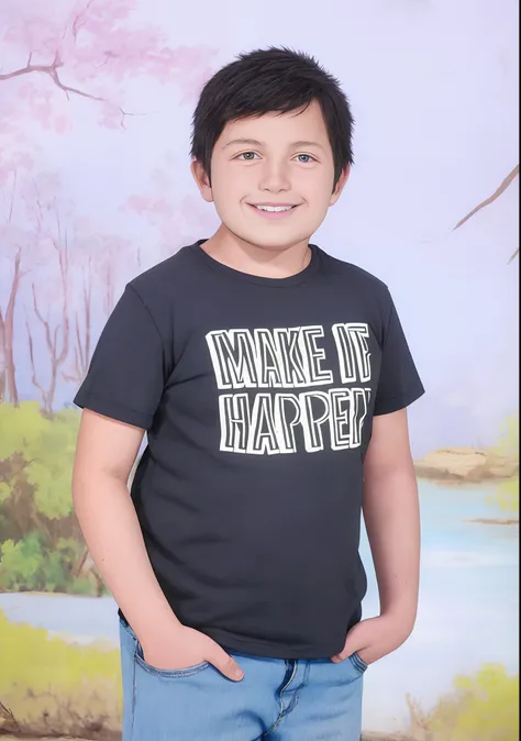 Boy in black shirt standing in front of a frame, inspirado em George Barker, foto de retrato de um pano de fundo, uma imagem, he is wearing a black t-shirt, imagem retrato, Imagem, 3 / 4 ver retrato, Foto completa do produto, Markiplier, retrato completo, ...