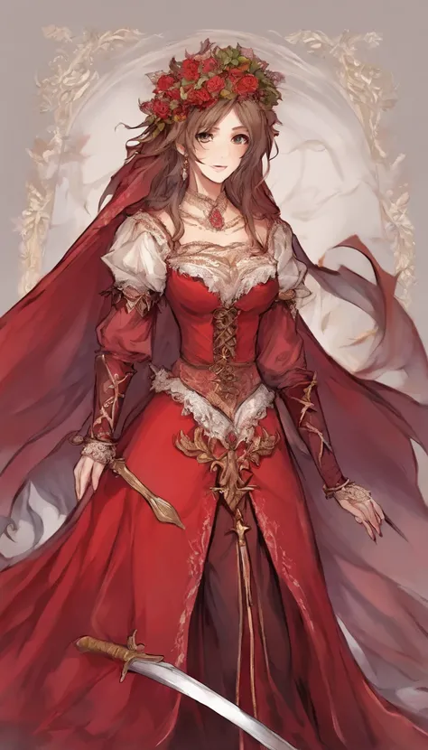 Female bride，Blood-red clothes，dark，super detailing，Masterpiece, Best quality