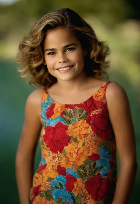 foto realista da cat cora com 13 anos de idade, vestida numa blusa onde esta escrito a palavra VALDO e um chort