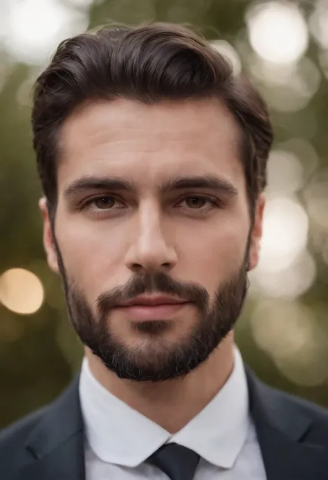 Homem lindo de terno , barba linda , homem sexy executivo, terno preto