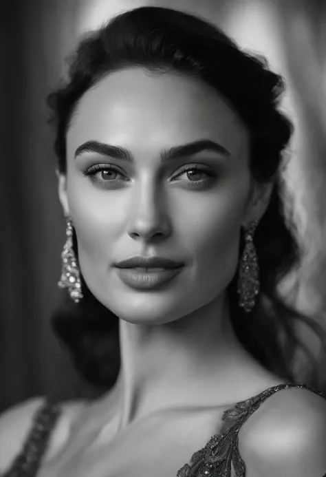 a close up of a woman with a very big breast, olga kurylenko, face like gal gadot, gal gadot, photo of the beauty gal gadot, taken in the early 2020s, gal gadot china plate, hybrid of gal gadot, gal gadot as hell lord, portrait of gal gadot, gal gadot port...