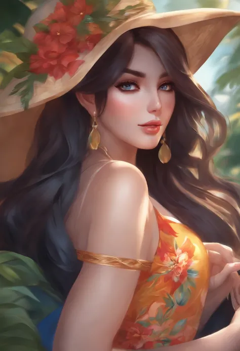 a woman in a colorful batik dress is posing for a picture, beautiful alluring anime woman, artgerm colorful!!!, extremely detailed artgerm, artgerm. anime illustration, artgerm. high detail, style artgerm, beautiful anime woman, artgerm style, artgerm on a...