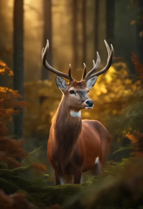 various animals are highly detailed, high resolution and softly lit. 8k smooth colors, intricate complexity, photorealism, various animals between heaven and earth united in a beautiful forest!