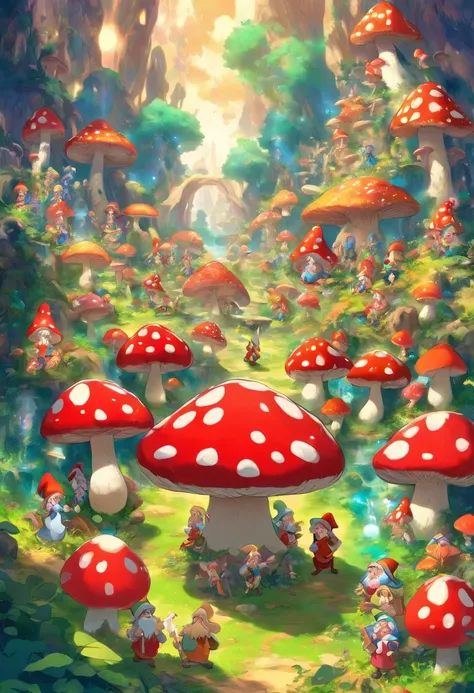 mushroom drug world with seven dwarfs