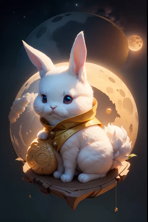 Mid-Autumn Mooncake Rabbit Moon Cloud Mythology Warmth Sci-Fi