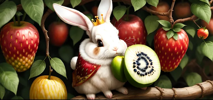 The rabbit king of the fruit kingdom